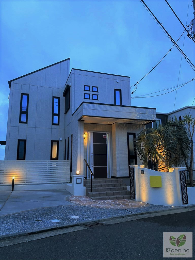 横須賀市M様邸リフォーム外構工事 照明 ライトアップ